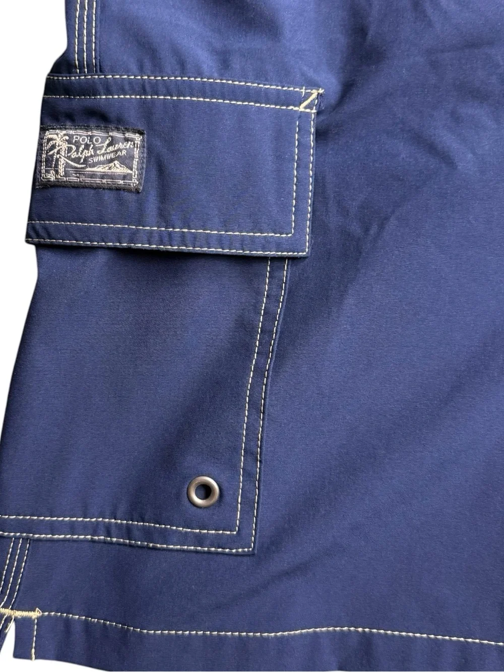 Polo Ralph Lauren Men’s XL Navy Swim Trunks Board Shorts Cargo Pony 8.5” Inseam